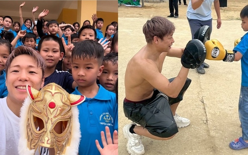 Sau trận gặp Rodtang, huyền thoại kickboxing Nhật Bản sang Việt Nam làm từ thiện, lấy tiền thưởng xây trường học 