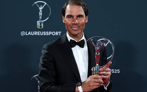 Nadal nói điều bất ngờ khi nhận giải thưởng cá nhân danh giá mới nhất sau khi giải nghệ