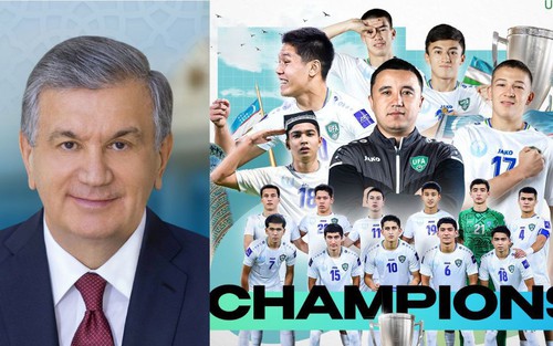 Vô địch châu Á và dự World Cup, đội trẻ Trung Á được tặng mỗi người một chiếc ô tô