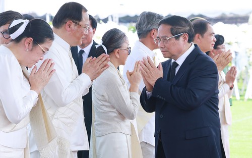 Thủ tướng Phạm Minh Chính dự Lễ truy điệu đồng chí Khamtay Siphandone