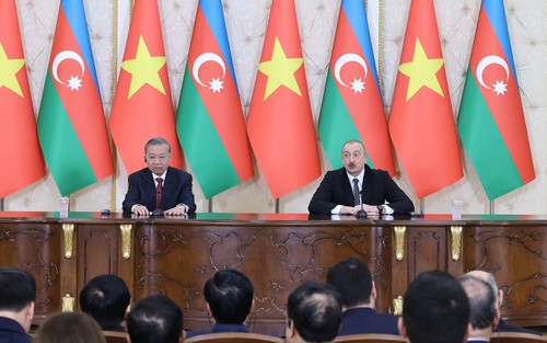 Toàn văn tuyên bố chung về việc thiết lập quan hệ Đối tác Chiến lược giữa Việt Nam - Azerbaijan