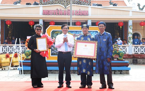 Lễ giỗ Lễ Thành Hầu Nguyễn Hữu Cảnh được công nhận là Di sản văn hóa phi vật thể