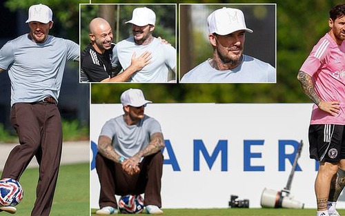 Beckham bất ngờ xuất hiện khi Messi và đồng đội chuẩn bị đá trận mở màn FIFA Club World Cup 2025