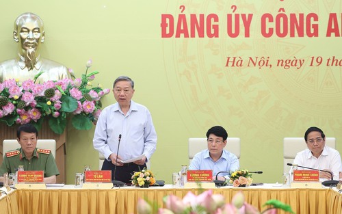 Tổng Bí thư Tô Lâm dự Hội nghị Đảng ủy Công an Trung ương