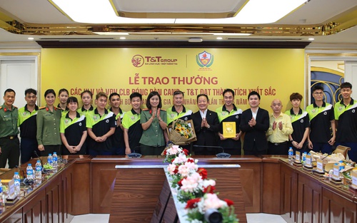 T&T Group trao thưởng CLB Bóng bàn CAND-T&T