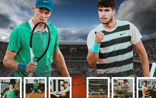 Lịch thi đấu Roland Garros hôm nay 8/6: 'Kinh điển mới' Sinner vs Alcaraz