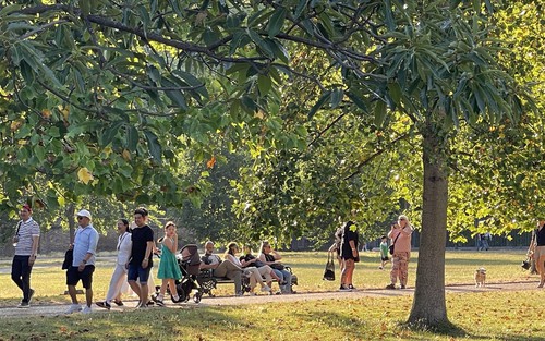 Người dân London đổ tới các công viên tránh nóng