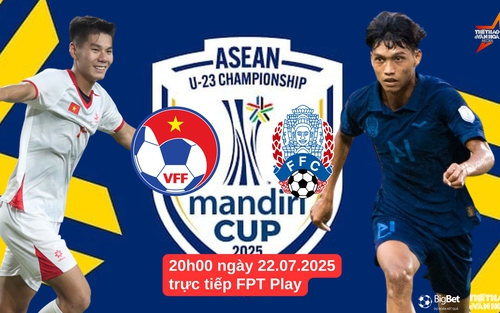 Nhận định, soi tỷ lệ U23 Việt Nam vs U23 Campuchia 20h00 hôm nay 22/7, U23 Đông Nam Á 2025