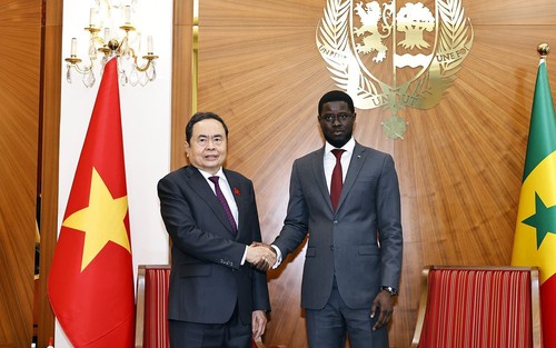 Chủ tịch Quốc hội Trần Thanh Mẫn hội kiến Tổng thống Senegal Bassirou Diomaye Faye