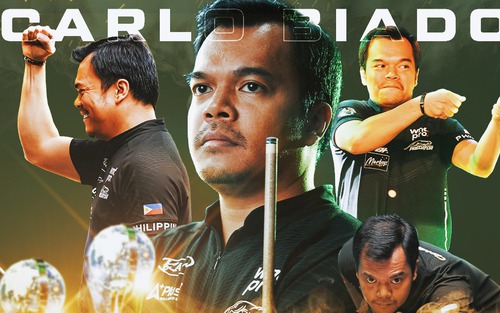 Thắng kịch tính cơ thủ số một thế giới, 'Hắc hổ' Carlo Biado vô địch World Pool Championship 2025