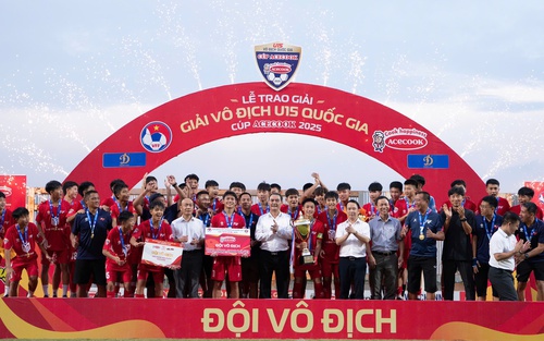 PVF bảo vệ thành công chức vô địch giải U15 QG – Cúp Acecook 2025