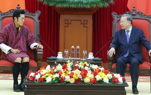 Tổng Bí thư Tô Lâm tiếp Quốc vương Bhutan