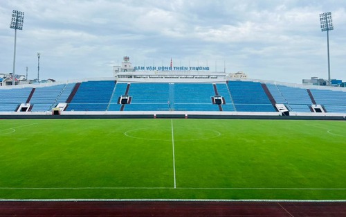 Sân vận động tổ chức trận Siêu cúp quốc gia 2025 đẹp như mơ trước giờ khởi tranh 