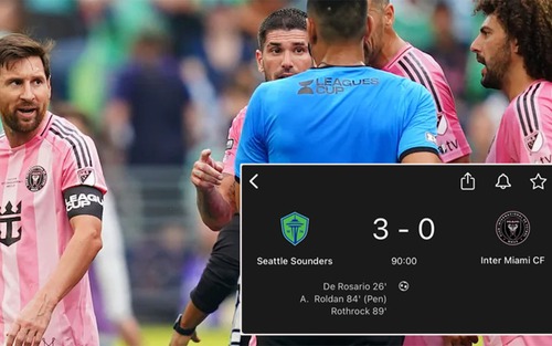 Messi, Suarez bất lực, Inter Miami thua đậm Seattle Sounder khó tin ở chung kết Leagues Cup 2025