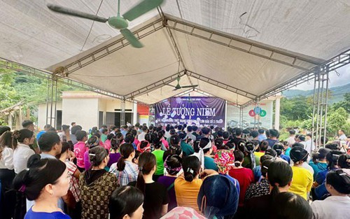 Tưởng niệm các nạn nhân bão số 3 (Yagi) tại thôn Làng Nủ
