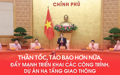 Thủ tướng Phạm Minh Chính: Thần tốc, táo bạo hơn nữa, đẩy mạnh triển khai các công trình, dự án hạ tầng giao thông