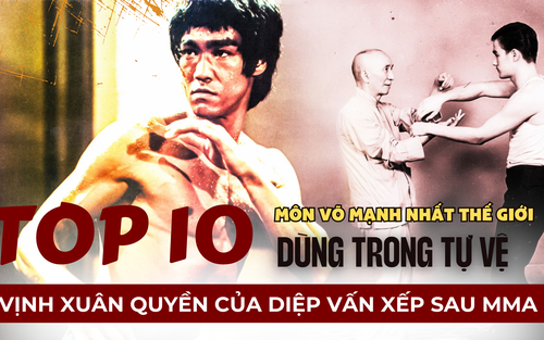 Top 10 môn võ mạnh nhất dùng trong tự vệ: Vịnh Xuân Quyền của Diệp Vấn xếp dưới MMA