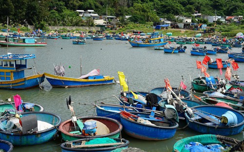 Bình yên làng nghề thuyền thúng ở Tiến Thành, tỉnh Lâm Đồng