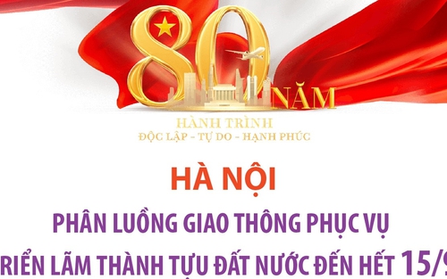 Phân luồng giao thông phục vụ Triển lãm thành tựu đất nước đến hết 15/9