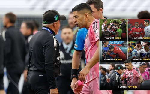 Luis Suarez bị cấm thi đấu 6 trận vì 'phun mưa': Lùm xùm cả sự nghiệp bởi... cái miệng