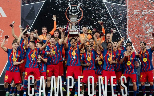 Barcelona thắng kịch tính Real Madrid để bảo vệ thành công Siêu cúp Tây Ban Nha