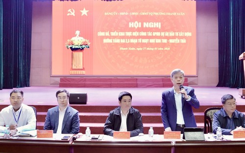 Hà Nội: Đối thoại giải phóng mặt bằng tuyến Vành đai 2,5 đoạn qua phường Thanh Xuân
