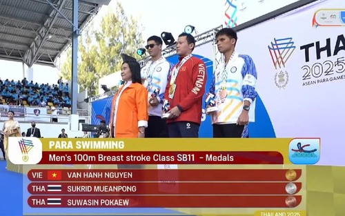 Đoàn thể thao Việt Nam giành liên tiếp 5 HCV tại ASEAN Para Games 13