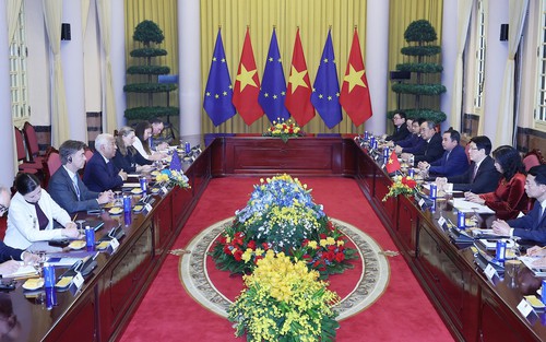 Chủ tịch nước và Chủ tịch Hội đồng châu Âu hội đàm