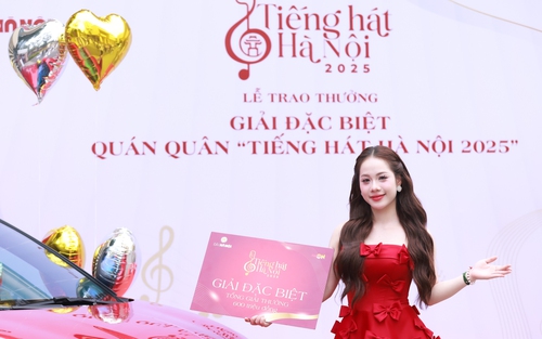 Quán quân 'Tiếng hát Hà Nội 2025' nhận giải thưởng trị giá 600 triệu đồng
