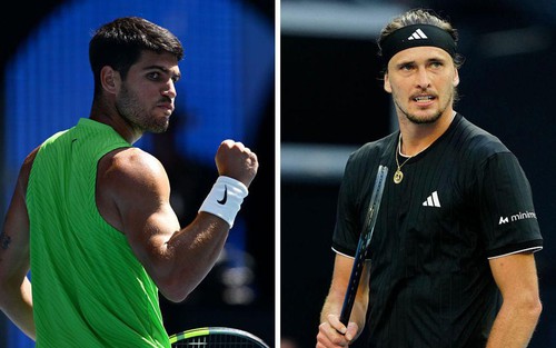 Link xem trực tiếp Alcaraz vs Zverev 10h30 hôm nay, vòng bán kết Australian Open 2026