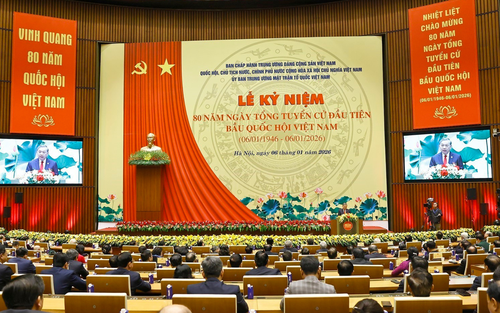 Phát biểu của Tổng Bí thư Tô Lâm tại Lễ kỷ niệm cấp quốc gia 80 năm Ngày Tổng tuyển cử đầu tiên bầu Quốc hội Việt Nam
