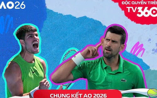 Link xem trực tiếp Alcaraz vs Djokovic 15h45 hôm nay, chung kết đơn nam Australian Open 2026