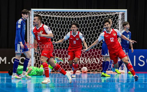Thắng sốc Nhật Bản 5-3, Indonesia lần đầu tiên vào chung kết giải vô địch futsal Châu Á