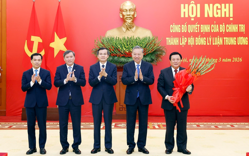 Tổng Bí thư Tô Lâm chủ trì Hội nghị công bố thành lập Hội đồng Lý luận Trung ương nhiệm kỳ 2026 - 2031