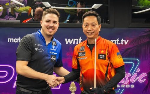 Đội Việt Nam chỉ còn duy nhất 1 cơ thủ ở vòng Last 16 giải billards tại châu Âu