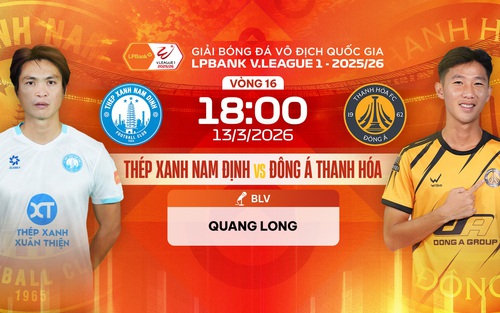 Link xem trực tiếp bóng đá Thép Xanh Nam Định vs Đông Á Thanh Hóa 18h00 hôm nay, V-League vòng 16