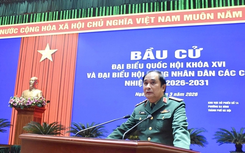Bầu cử Quốc hội và HĐND: Bộ Tổng Tham mưu tổng duyệt chương trình khai mạc bầu cử
