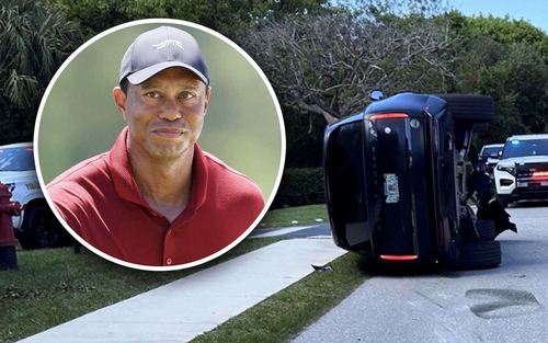 Tay golf Tiger Woods bị cảnh sát bắt giữ sau vụ lật xe 