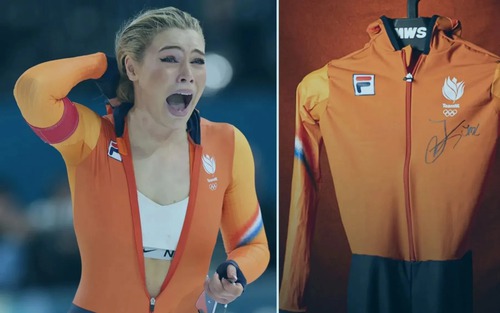 Trang phục của nhà vô địch Olympic mùa Đông 'lộ áo ngực' được bán với giá 6 tỷ đồng