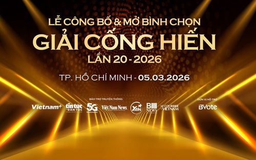 Công bố Giải thưởng Cống hiến 2026