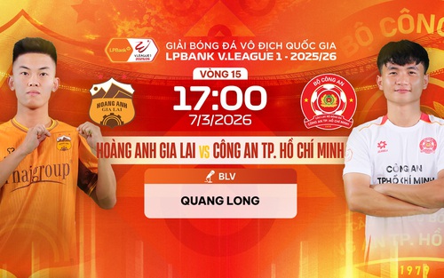 Link xem trực tiếp bóng đá Hoàng Anh Gia Lai vs Công An TPHCM 17h00 hôm nay, V-League vòng 15