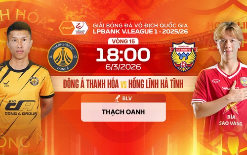 Link xem trực tiếp bóng đá Thanh Hóa vs Hà Tĩnh 18h00 hôm nay, V-League vòng 15