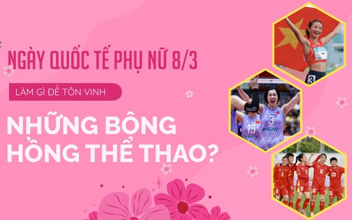 Ngày Quốc tế Phụ nữ 8/3: Cùng tôn vinh những đóa hồng thể thao! 