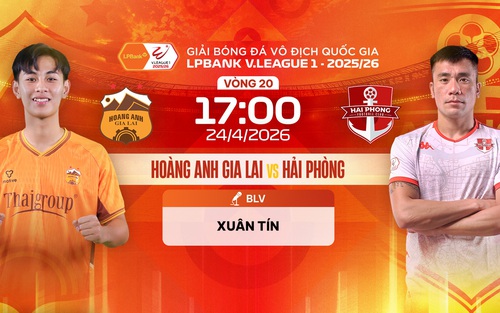 Link xem trực tiếp bóng đá Hoàng Anh Gia Lai vs Hải Phòng 17h hôm nay, V-League vòng 20