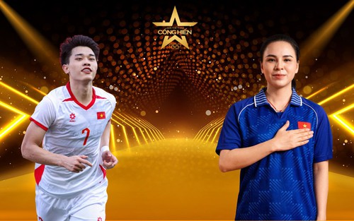 Thu Vinh và Đình Bắc dẫn đầu bình chọn trực tuyến giải Thể thao Cống hiến 2026 