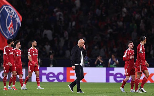 Nếu Liverpool không thể ngược dòng trước PSG ở Champions League, Arne Slot sẽ bị sa thải