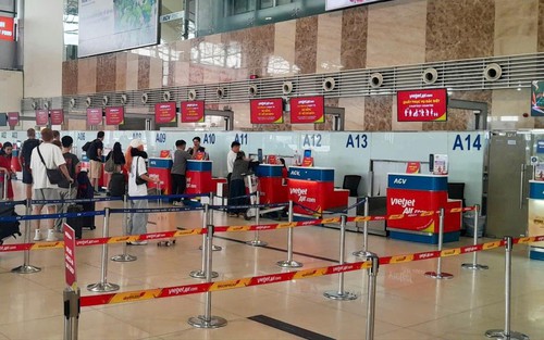 Hành khách lưu ý di chuyển tại Nhà ga T1 Nội Bài trong thời gian diễn tập khẩn nguy