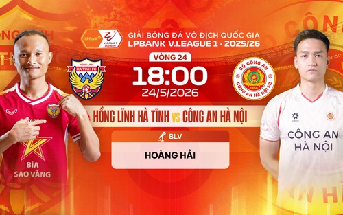 Link xem trực tiếp bóng đá Hồng Lĩnh Hà Tĩnh vs Công an Hà Nội 18h00 hôm nay, V-League vòng 24
