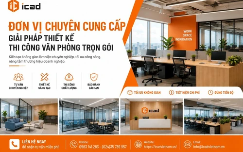 Thiết kế thi công văn phòng trọn gói - Xu hướng đầu tư thông minh của doanh nghiệp
