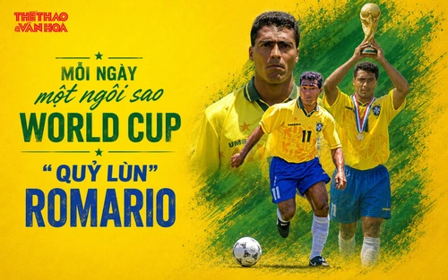 Mỗi ngày một ngôi sao World Cup: "Quỷ lùn" Romario 